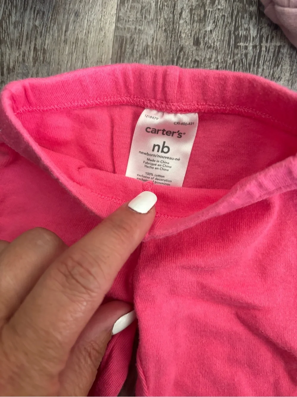 Carter's Bright Pink Newborn Bodysuit